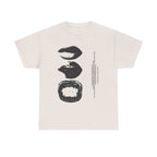 Graphic Lip Print T‑Shirt — Monochrome Pop Art Mouths Tee