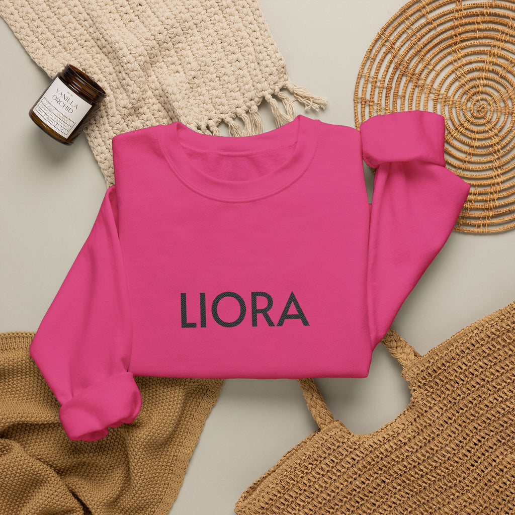 LIORA embroidered name Crewneck Sweatshirt