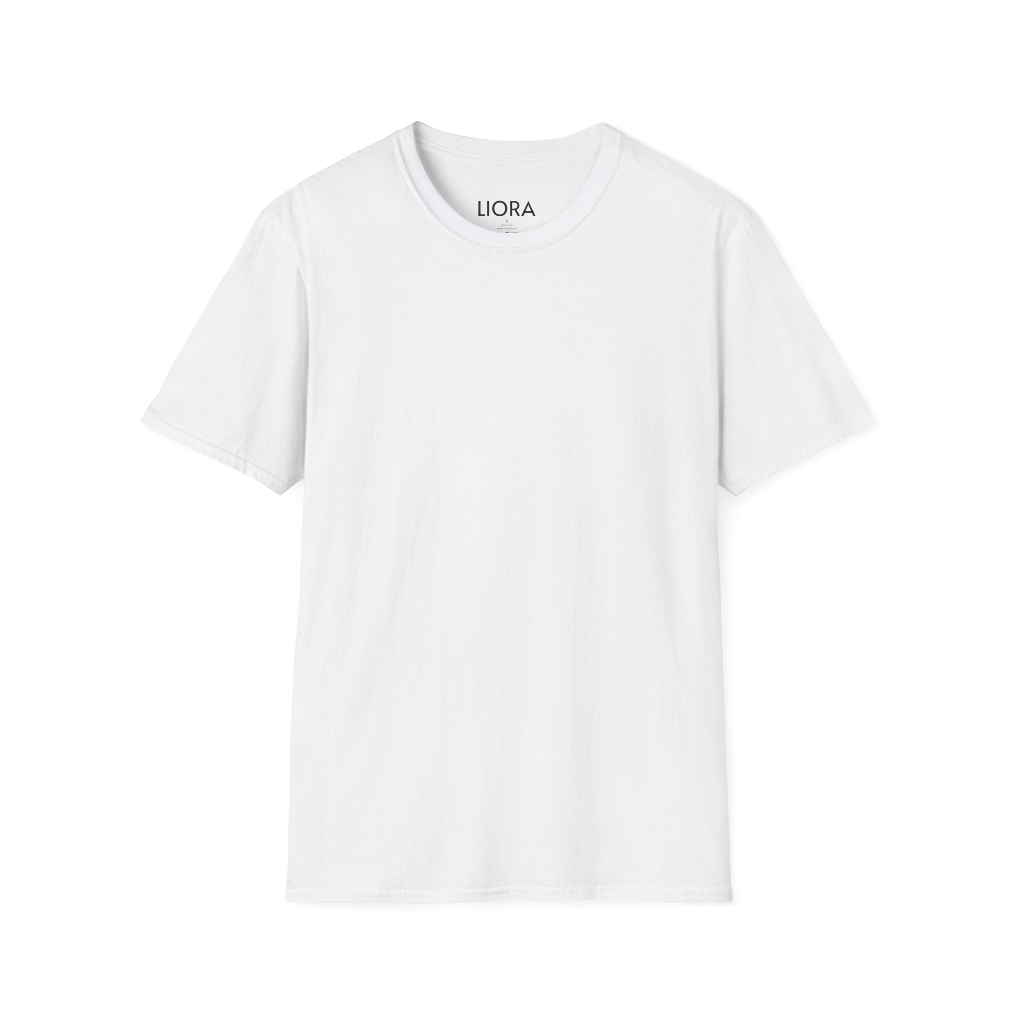 Blank White Tee T-Shirt | Plain Crewneck Shirt for Custom Printing