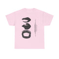 Graphic Lip Print T‑Shirt — Monochrome Pop Art Mouths Tee