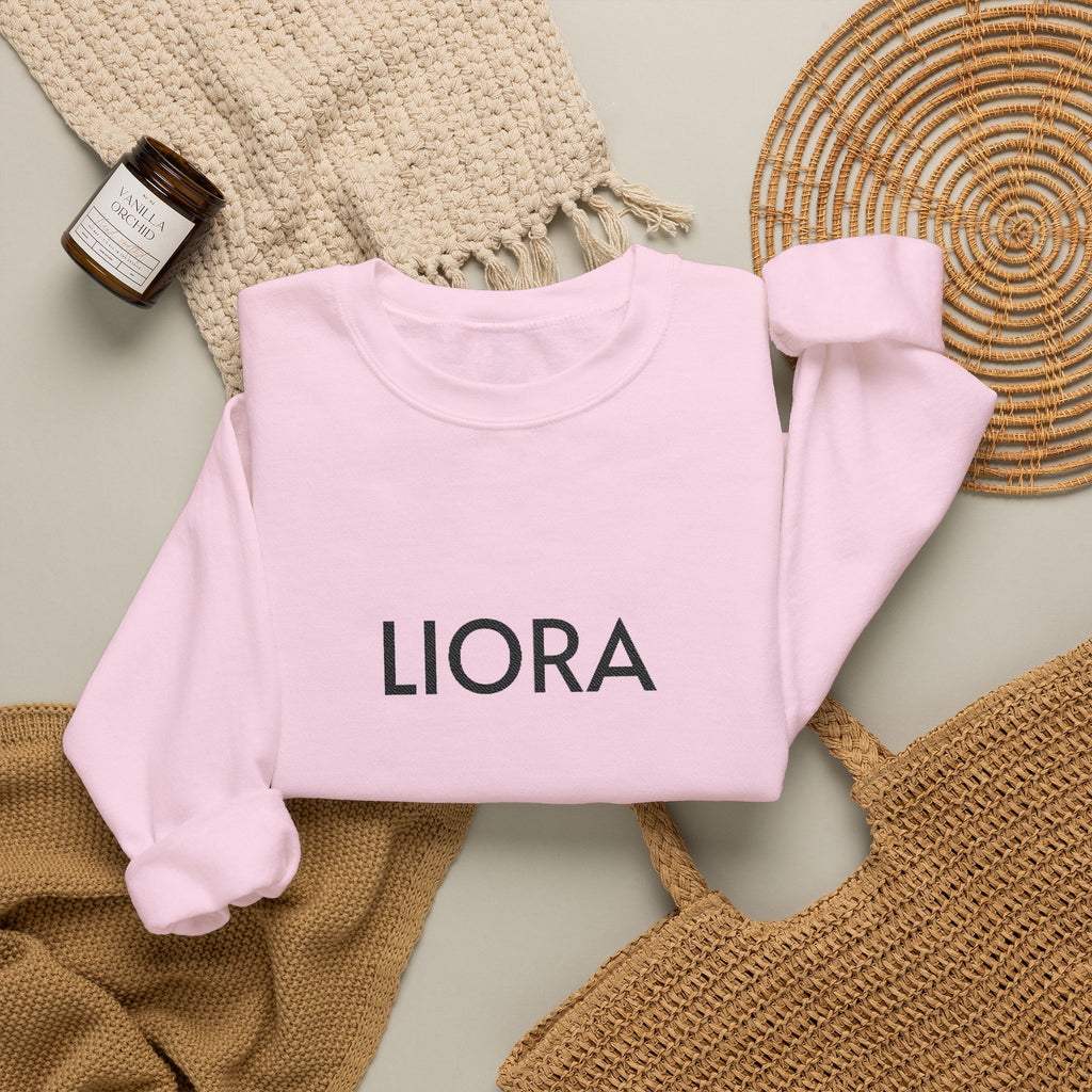 LIORA embroidered name Crewneck Sweatshirt