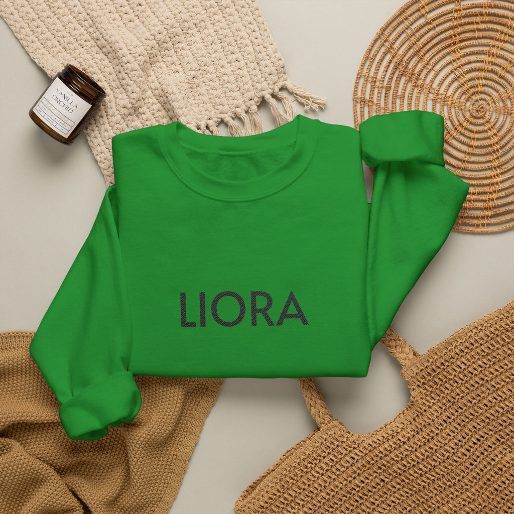 LIORA embroidered name Crewneck Sweatshirt