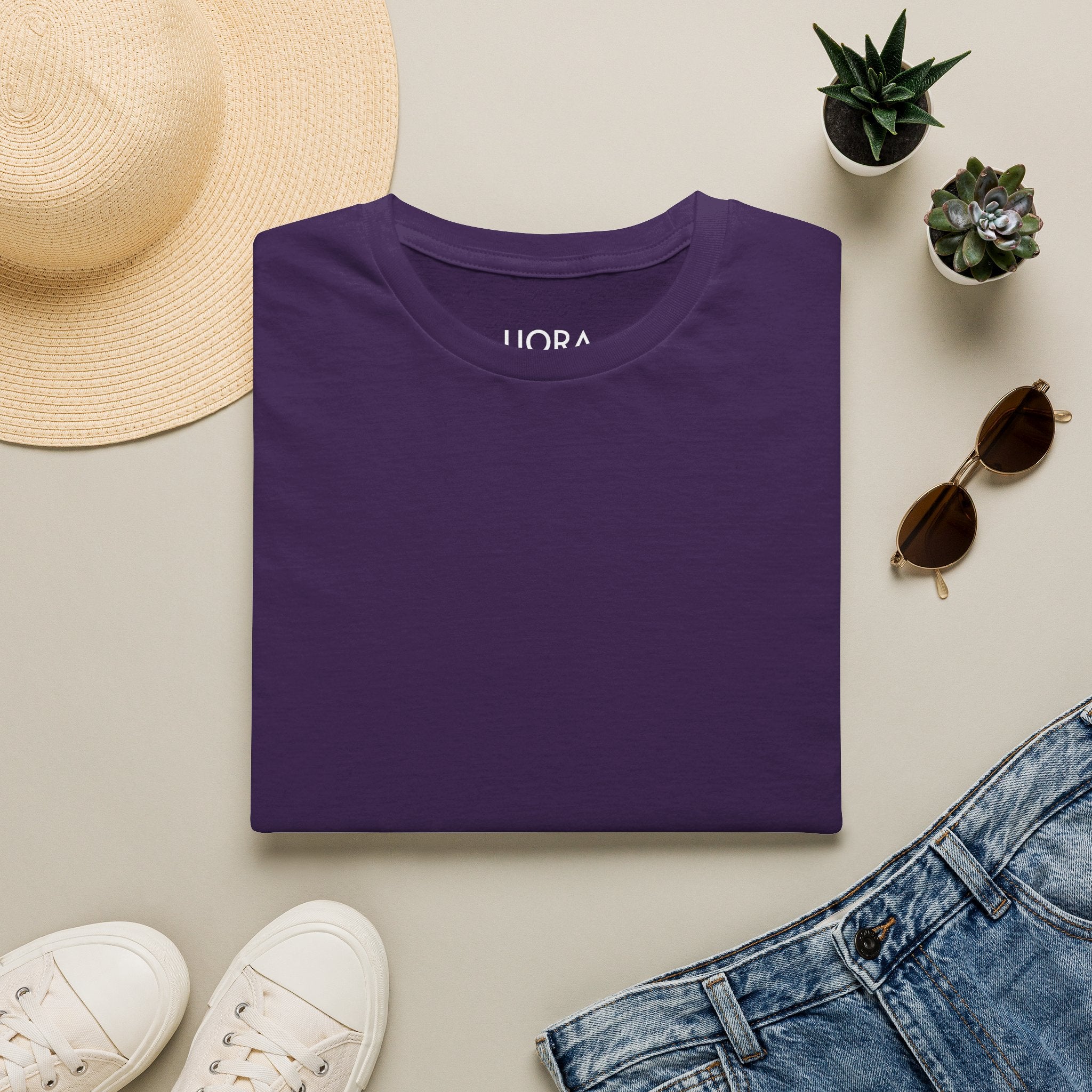 Blank White Tee T-Shirt | Plain Crewneck Shirt for Custom Printing