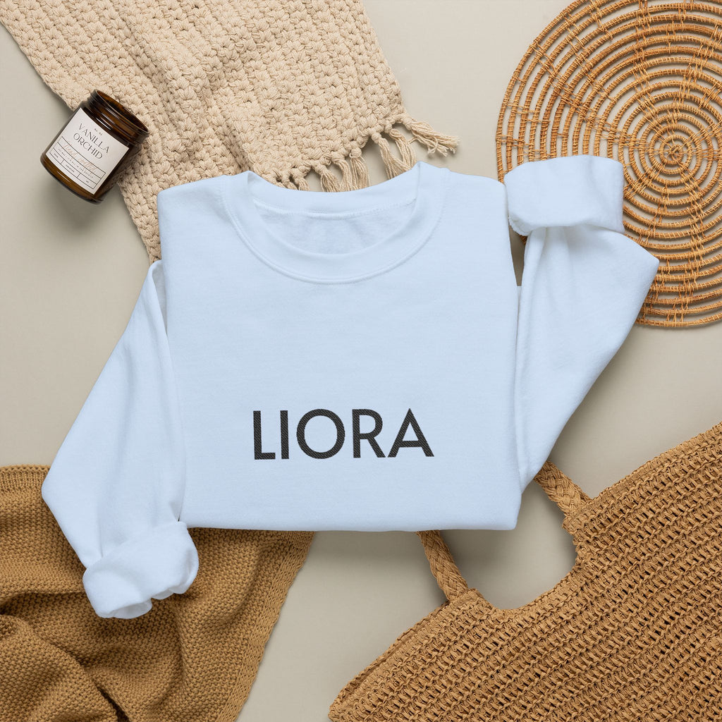 LIORA embroidered name Crewneck Sweatshirt