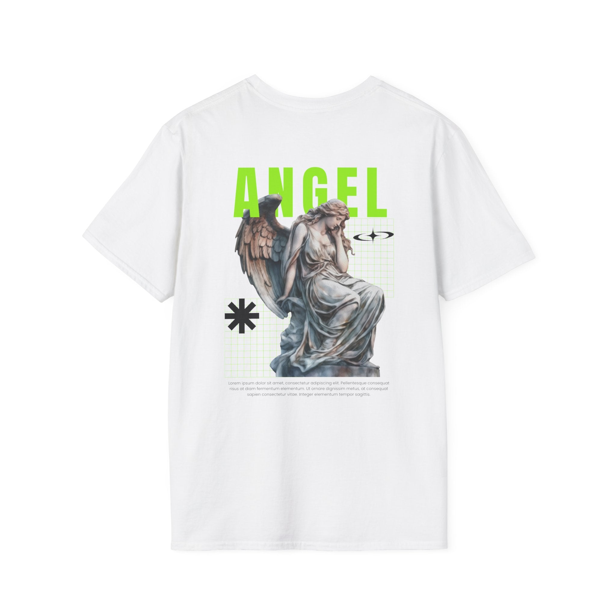 Blank White Tee T-Shirt | Plain Crewneck Shirt for Custom Printing