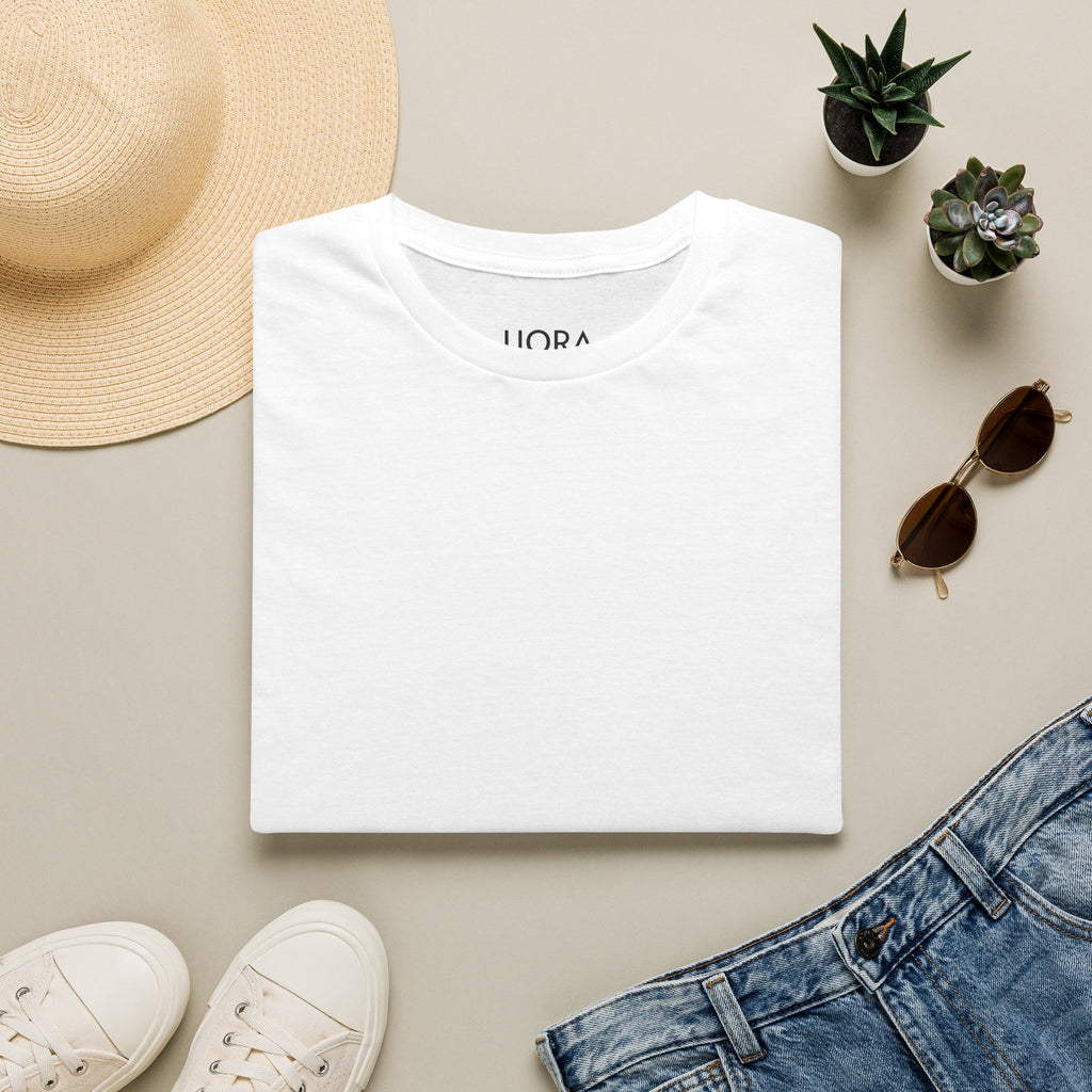 Blank White Tee T-Shirt | Plain Crewneck Shirt for Custom Printing
