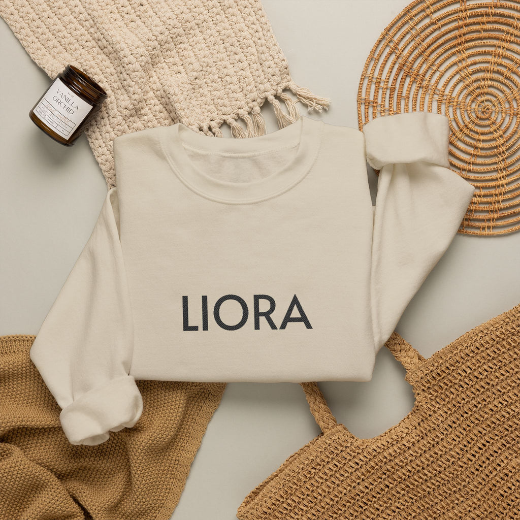 LIORA embroidered name Crewneck Sweatshirt